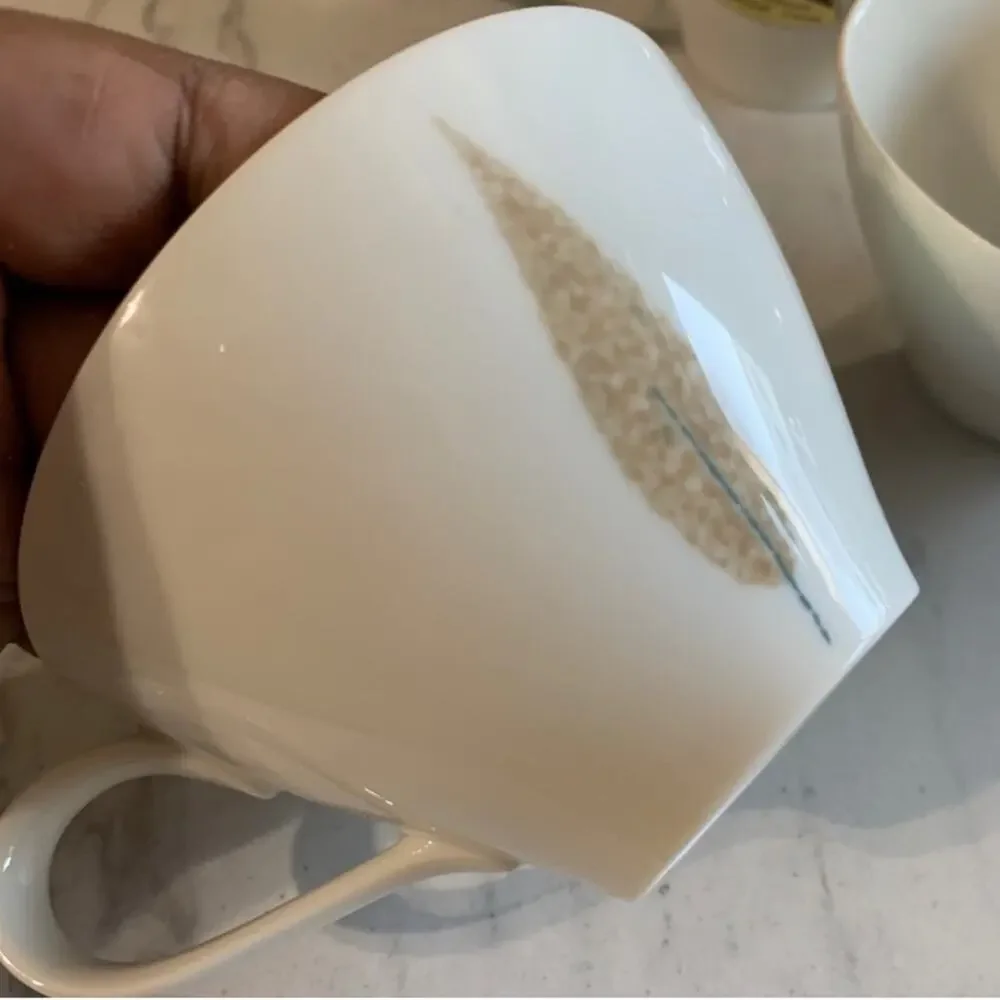 60s Japanese Noritake cook n serve tea cups (6)